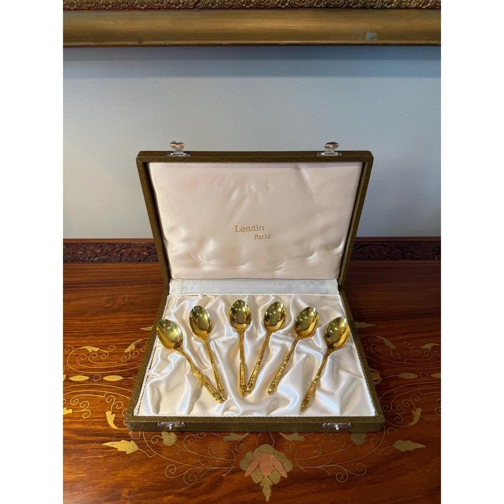 Vintage Lenain Paris‎ Espresso Spoons - Set of 6